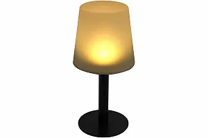 Настільна лампа LED на сонячній батареї для вулиці 15 x 31 см Чорна synthetic.ua - Фото 1