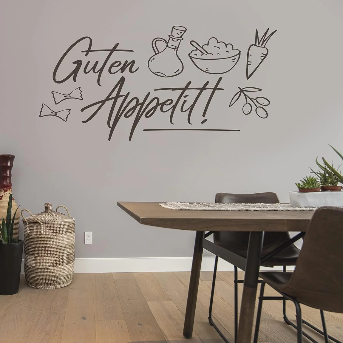 Наклейка на стіну tjapalo A35 Good Appetit 80 x 38 см Dark Grey, фото №2 Наклейка на стіну tjapalo A35 Good Appetit 80 x 38 см Dark Grey, фото №2