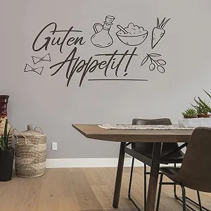 Наклейка на стіну tjapalo A35 Good Appetit 80 x 38 см Dark Grey synthetic.ua - Фото 1