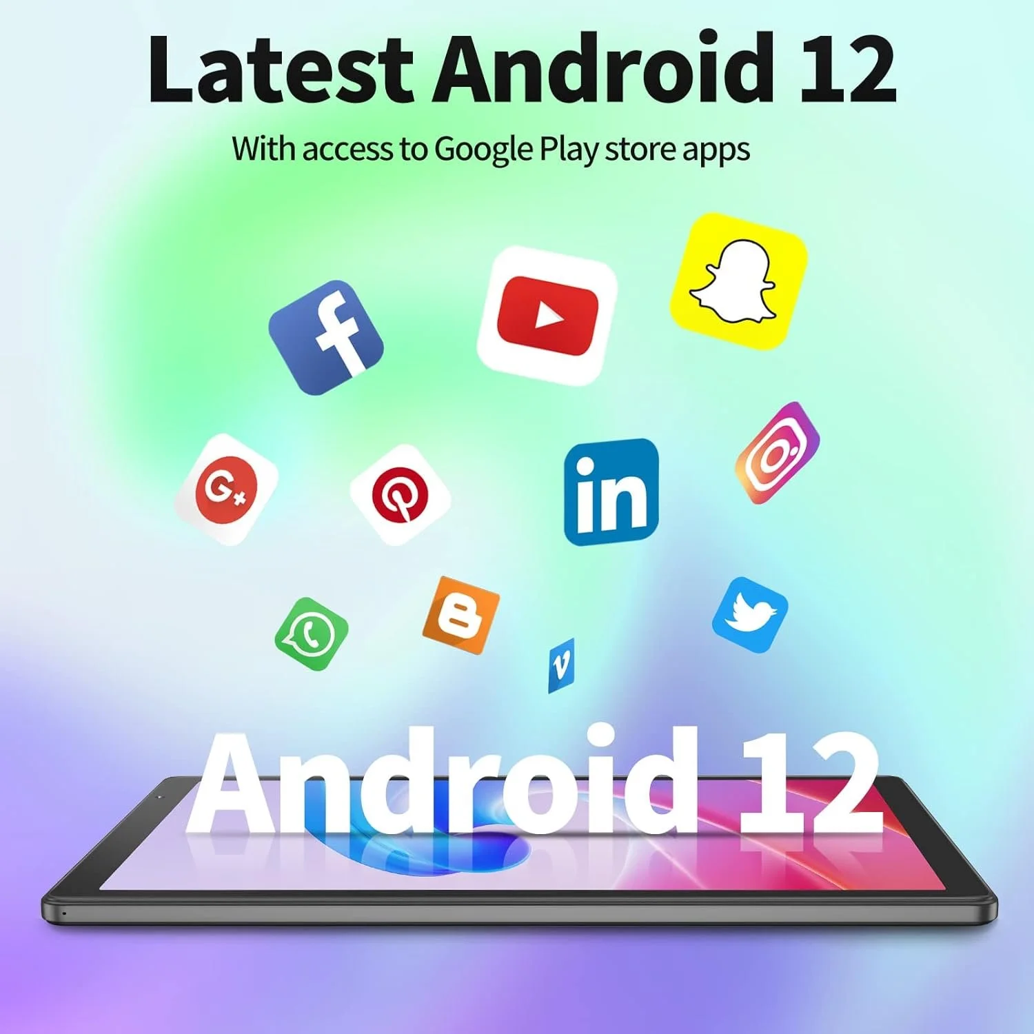 Планшет 10.1" PRITOM ‎M10 2+2/32Gb 4 ядра Android 12 6000 mAh Сірий, фото №5