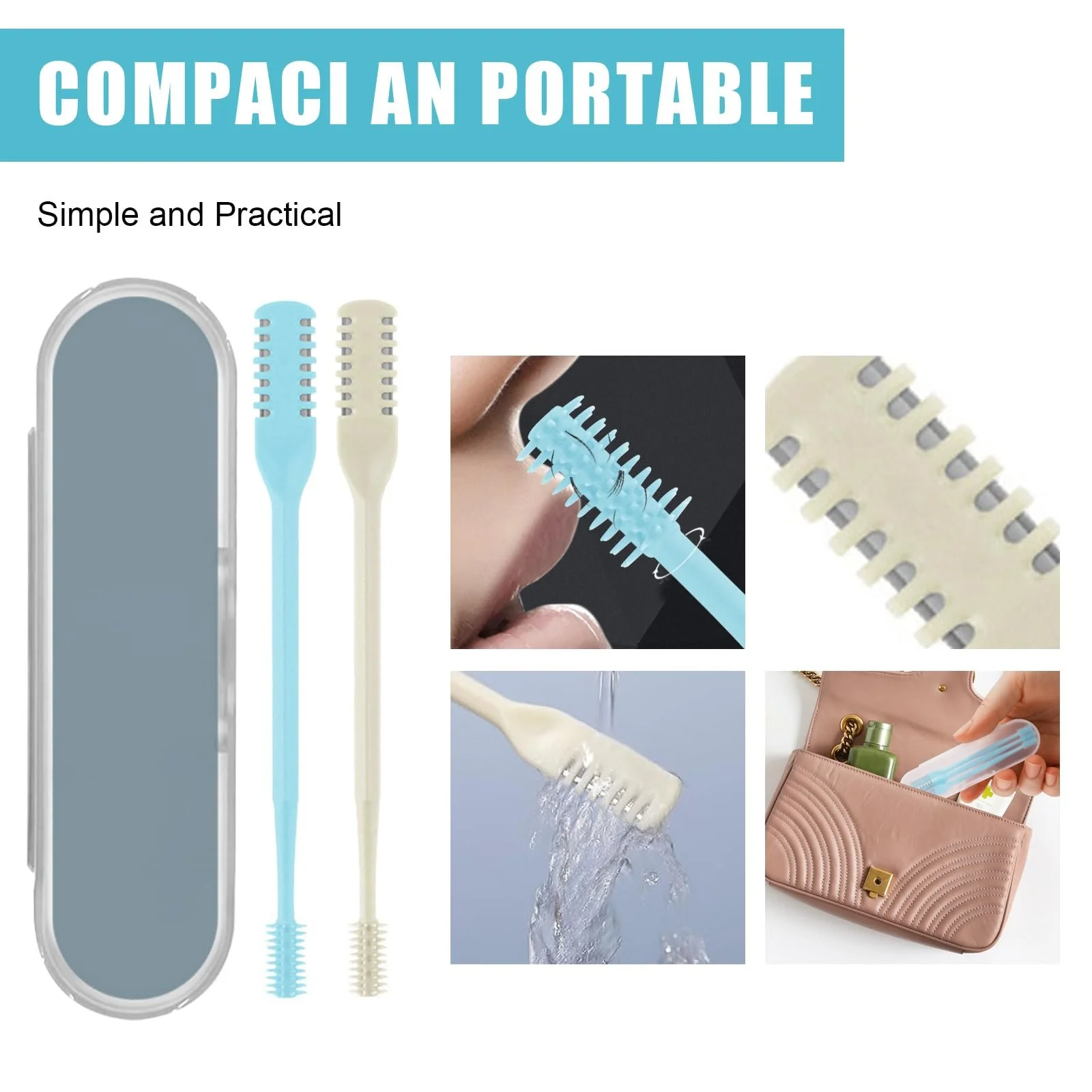 Тример Rienan 6 пакет 2-в-1 для носових волосся для чоловіків, фото №5