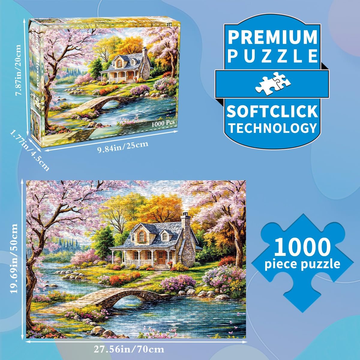 Пазл Beautiful Village 1000 елементів, фото №5