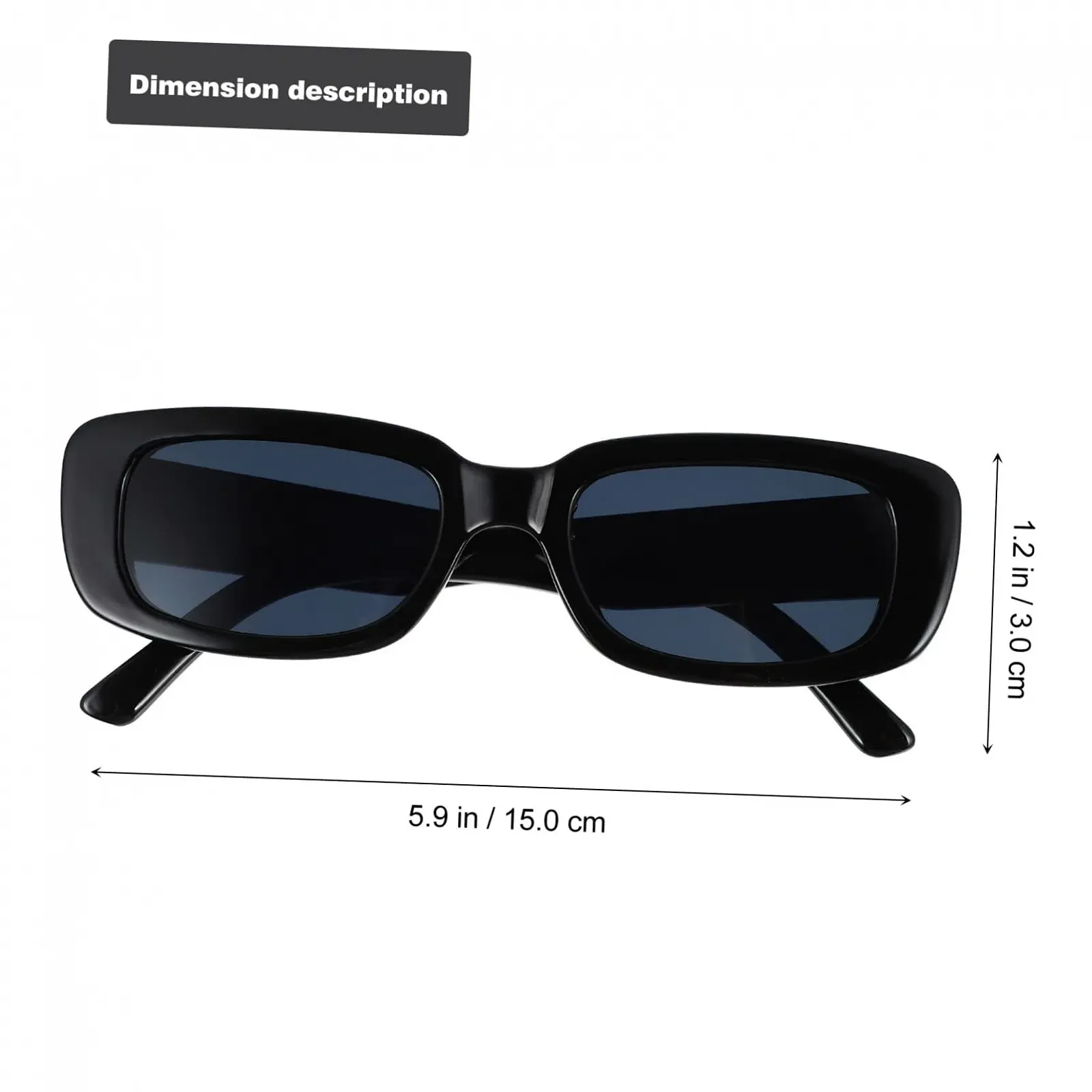 Квадратні Сонцезахисні Окуляри PACKOVE Квадратні Великі Для Подорожей, 2 шт, фото №2