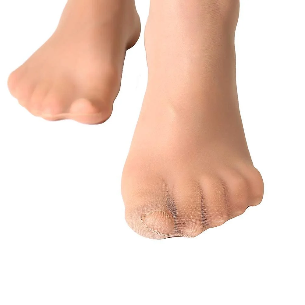 Чулки MANZI 12 пар Женские дышащие ультрамягкие 15 Den Черный Телесный цвет, фото №6