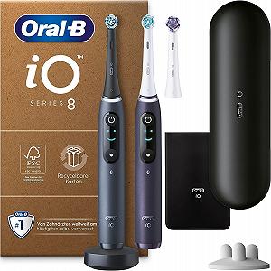 Электрическая зубная щетка iO Series 8 Plus Edition Oral-B и насадки iO Gentle Cleaning, 2 шт. synthetic.ua - Фото 1