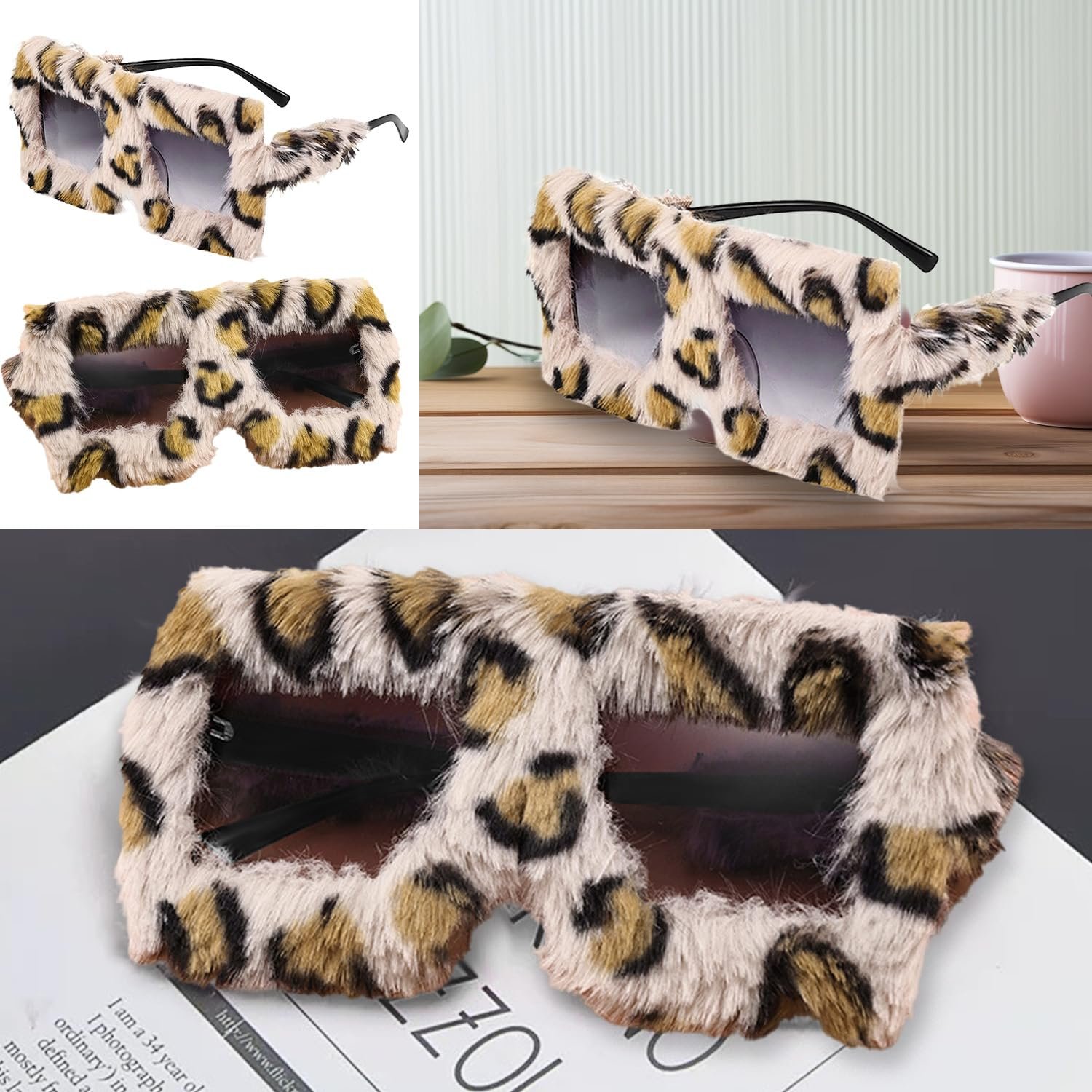 Сонцезахисні окуляри Котяче око з плюшевим краєм arrderly, фото №7