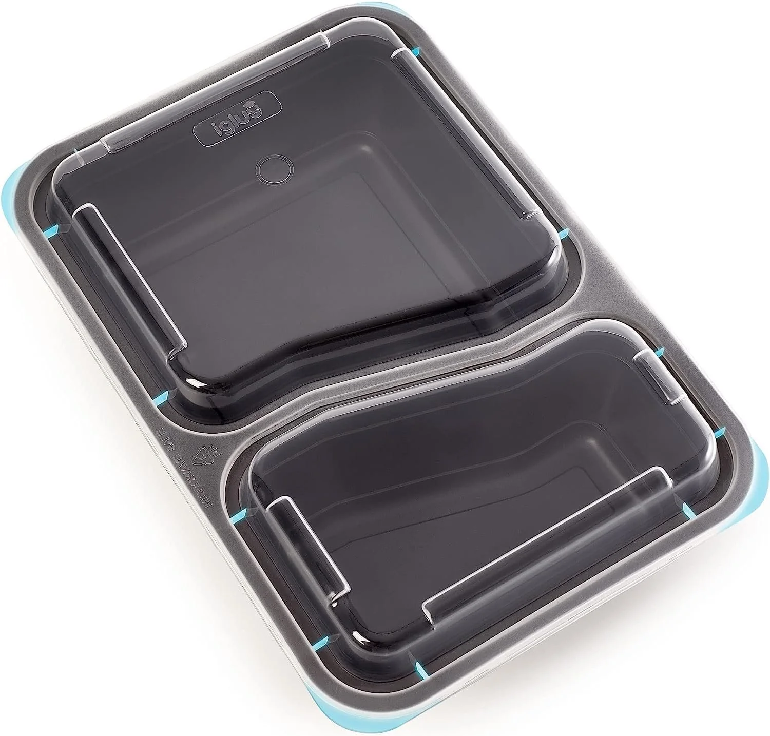 Контейнеры для приготовления еды Igluu с 2 отделениями герметичные BPA-Free 10 шт., фото №9