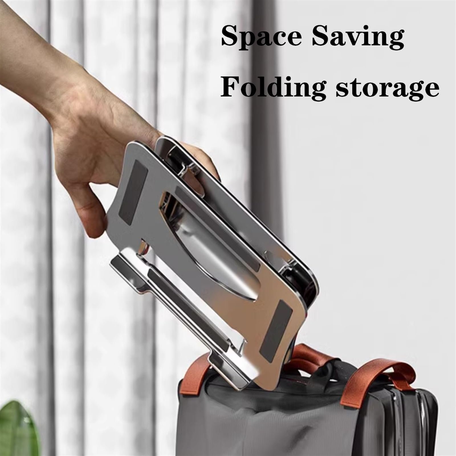 Подставка для ноутбука алюминиевая 26 x 22 см для 17-дюймовых электронных книг, фото №6 Подставка для ноутбука алюминиевая 26 x 22 см для 17-дюймовых электронных книг, фото №6