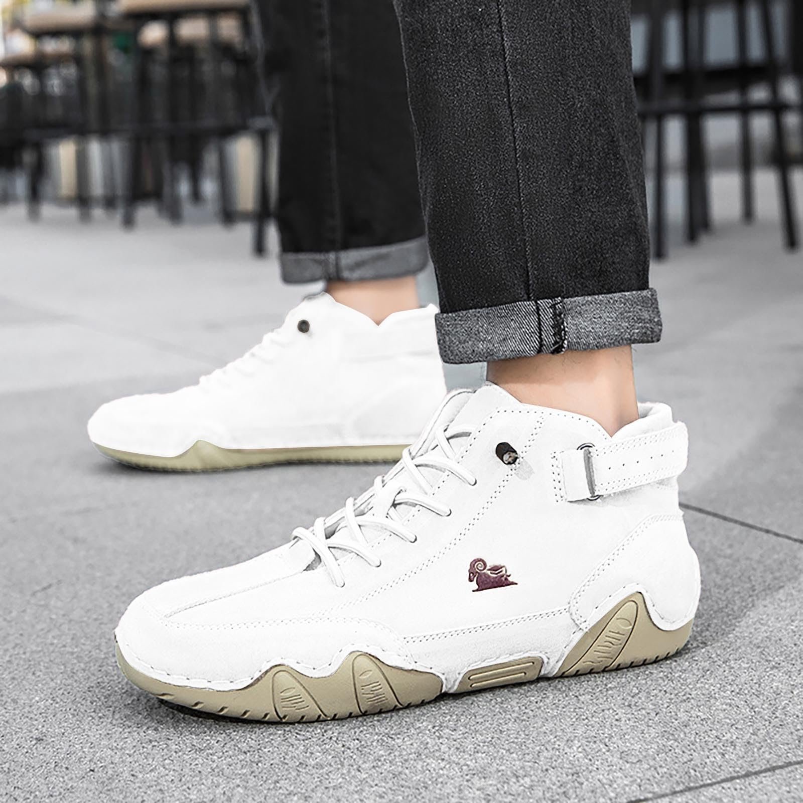 Ботинки Lvnsdknerse мужские и женские, кожаные, высокие, альпака, ковбойские, итальянские, водонепроницаемые, для тренировок, для лодки, с пальцами, унисекс, размеры, фото №6