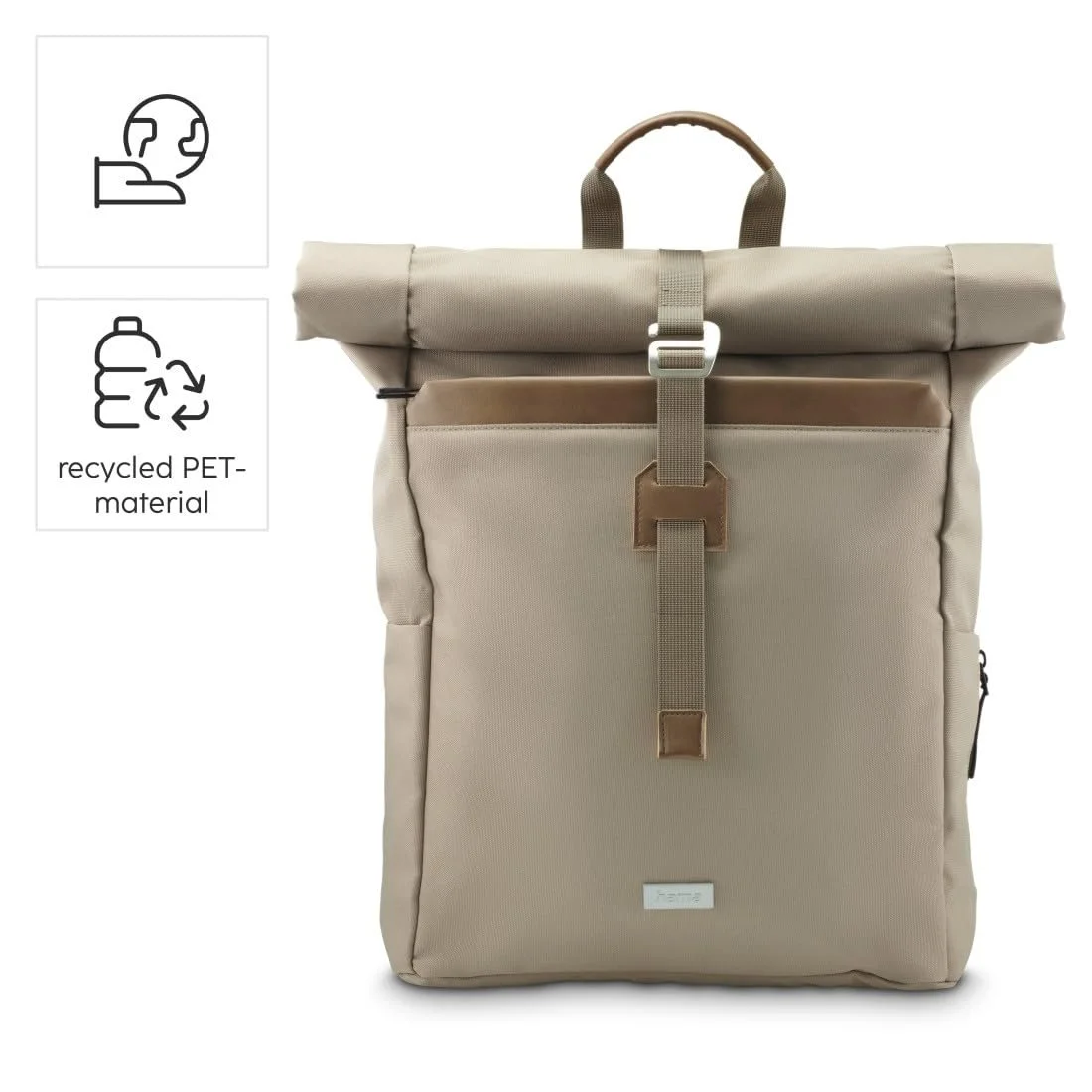 Рюкзак Hama Roll Top для ноутбука до 16.2" 29 л Чорний, фото №14