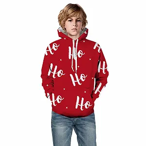 Джемпер Різдвяний, Унісекс Толстовка з капюшоном для хлопчиків і дівчаток - Фото 1