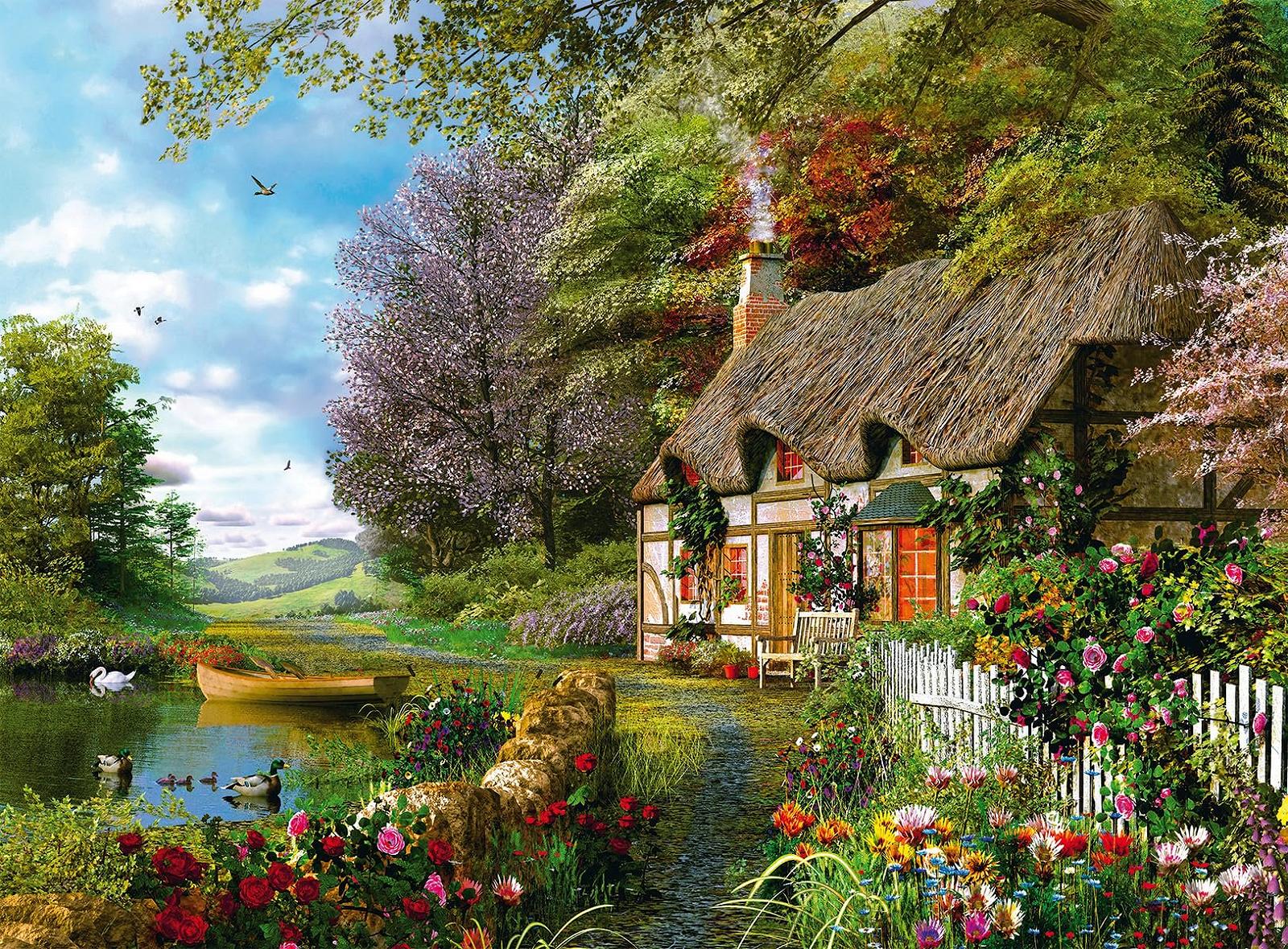 Пазл Ravensburger Country Cottage 1500 элементов, фото №1 Пазл Ravensburger Country Cottage 1500 элементов, фото №1