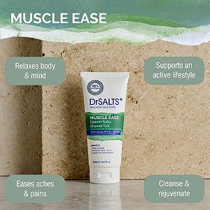 Гель для душа DrSALTS+ Muscle Ease с английской солью и эфирными маслами 200 мл цена на synthetic.ua - Фото 1 Гель для душа DrSALTS+ Muscle Ease с английской солью и эфирными маслами 200 мл synthetic.ua - Фото 1