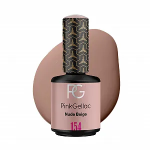 Купить Гель-лак Pink Gellac 154 Nude Beige 15 мл Бежевый - Фото 1 Гель-лак Pink Gellac 154 Nude Beige 15 мл Бежевый - Фото 1