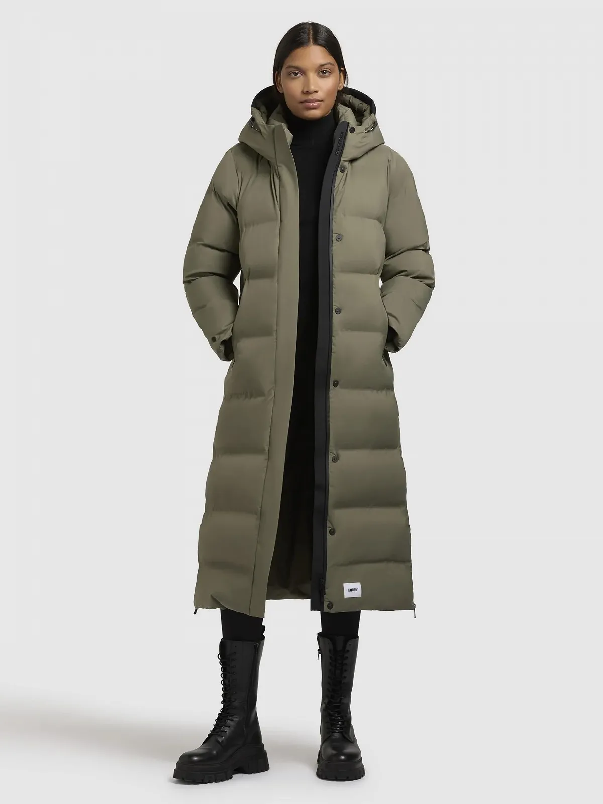 Зимове пальто Khujo Mayla2-YM Жіноче Тепле Довге стьобане, фото №7