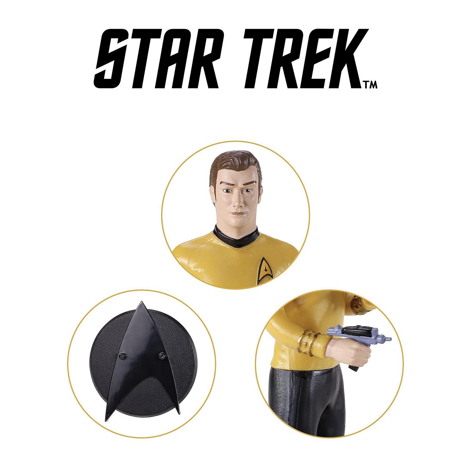 Фігурка гнучка Star Trek: The Original Series Captain Kirk Noble Toys 19 см, фото №3