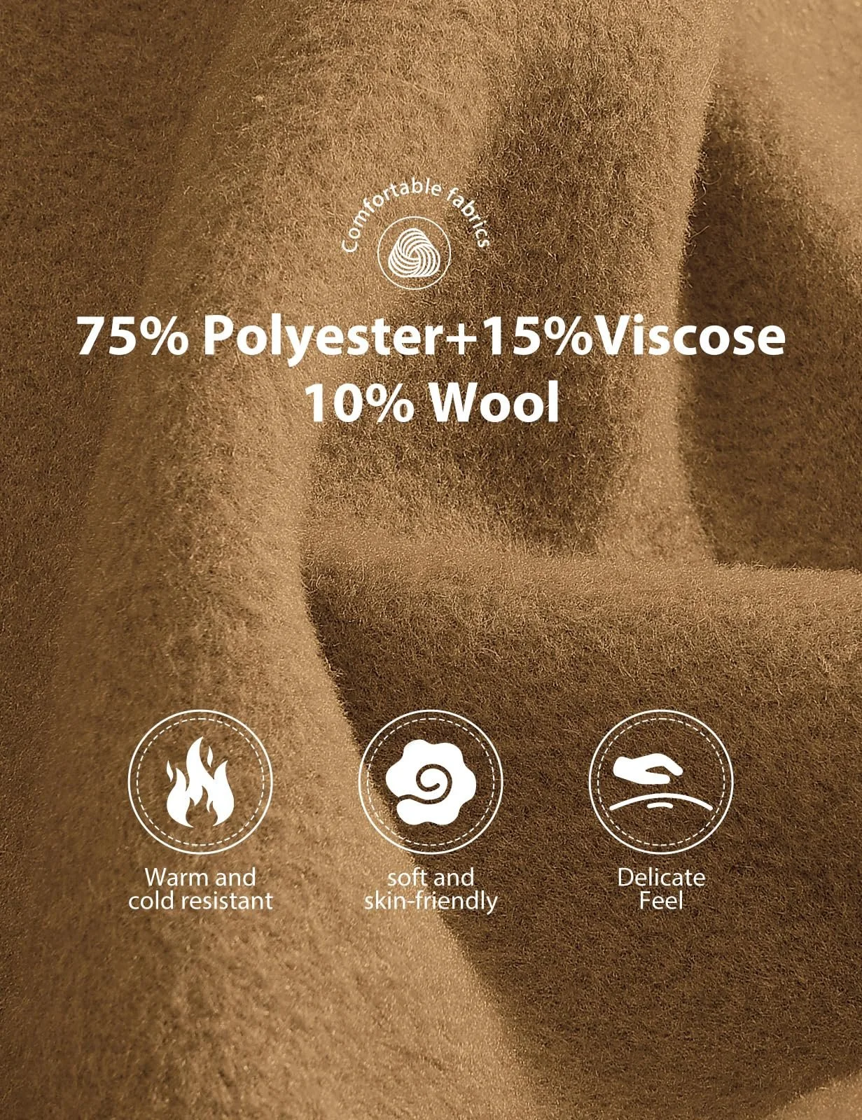 Пальто Yuson Girl Зимнее Женское Длинное Шерстяное, фото №4