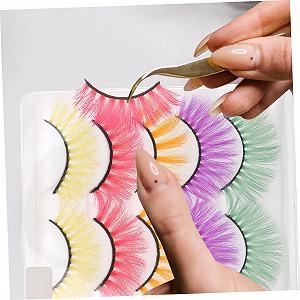 Накладні вії Angoily 3D 10 пар кольорові довгі костюмні synthetic.ua - Фото 1