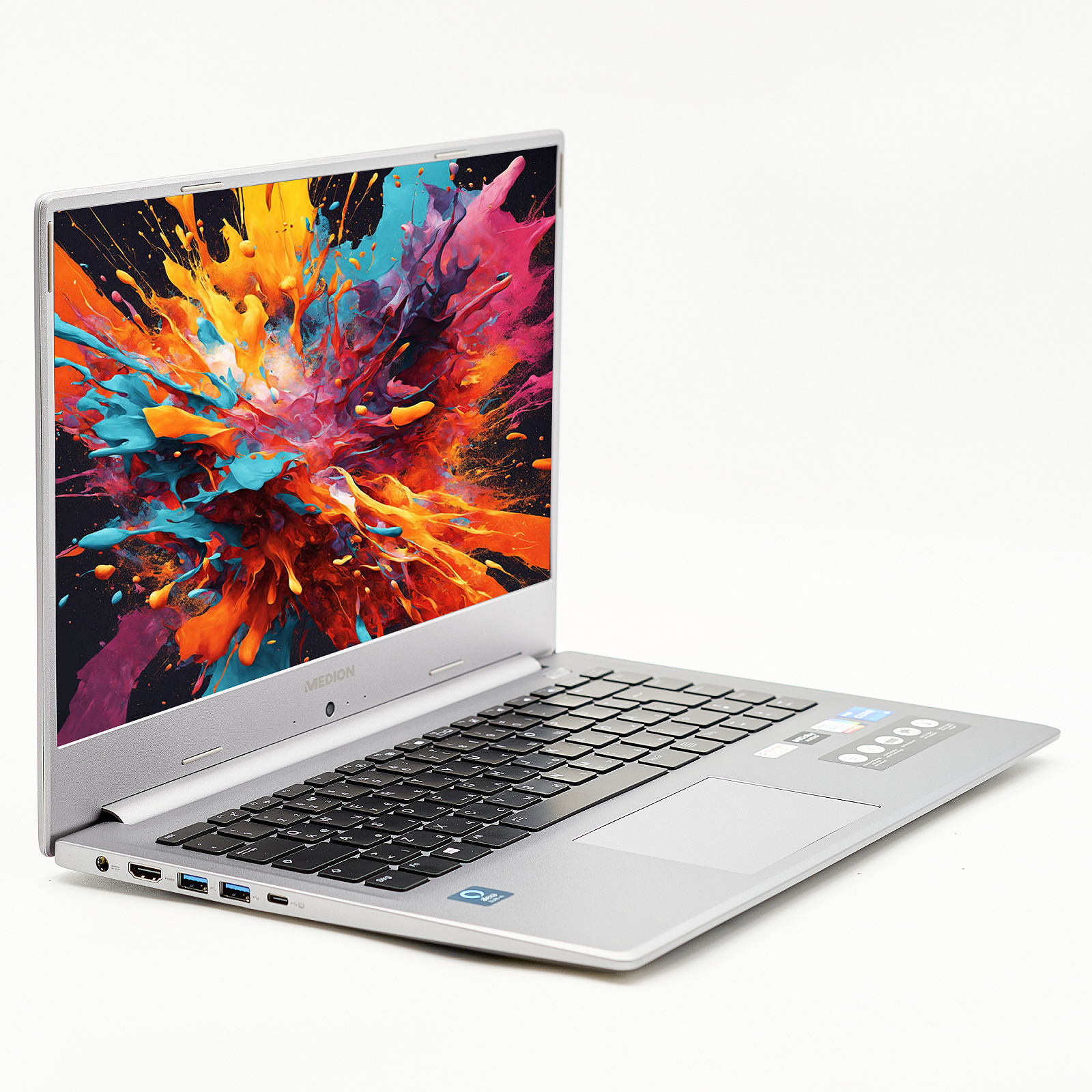 Ноутбук Medion Akoya S15449 Intel Core i5-1135G7 32 ГБ ОЗУ 1 ТБ SSD Intel Iris Xe Graphics Метал, фото №3