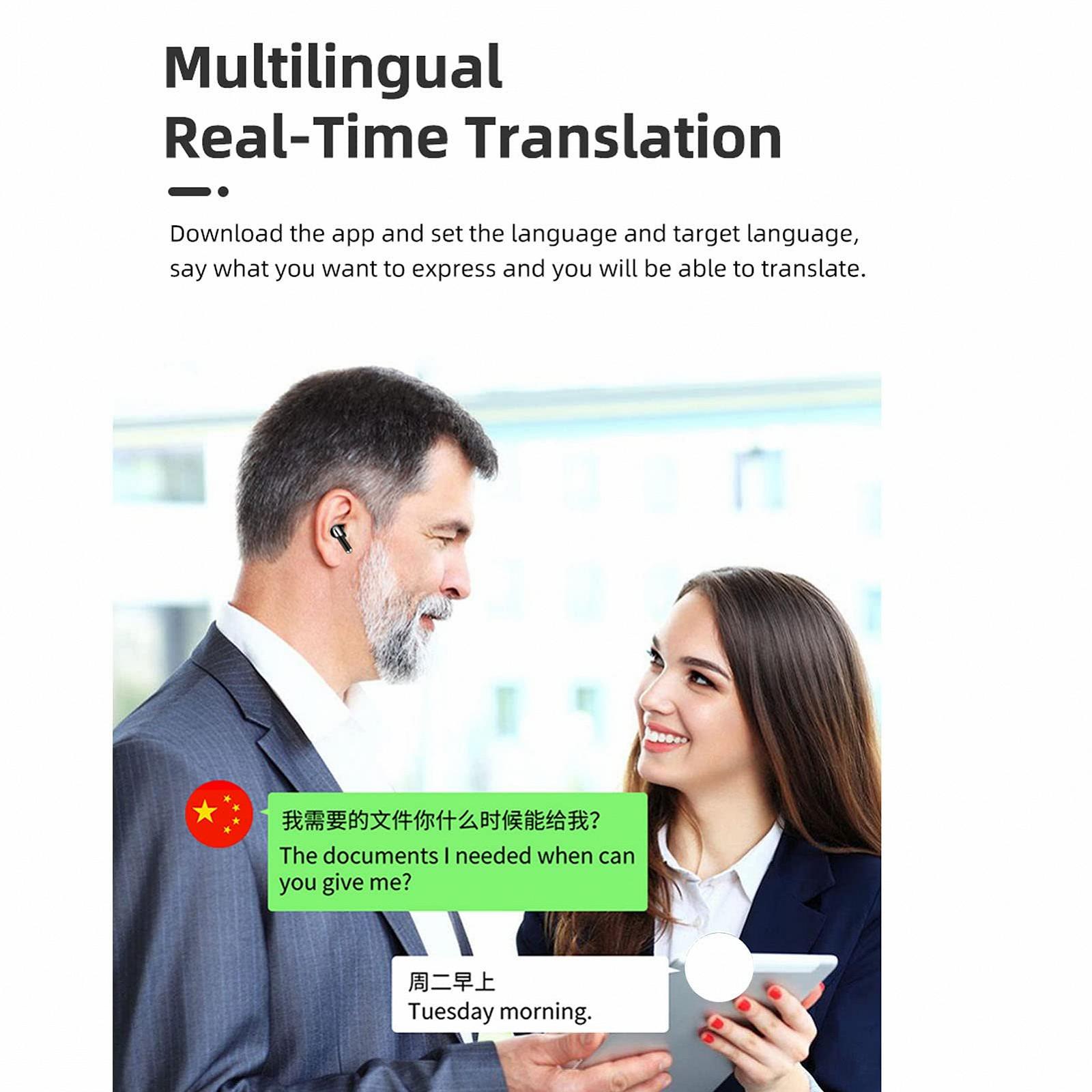 Навушники-перекладачі Black, фото №7 Навушники-перекладачі Black, фото №7