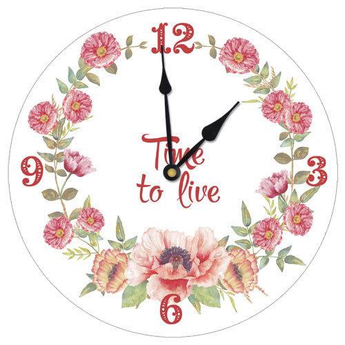 Настенные часы Presentville круглые Time to Live 36 см CHR_K_15M050, фото №1 Настенные часы Presentville круглые Time to Live 36 см CHR_K_15M050, фото №1