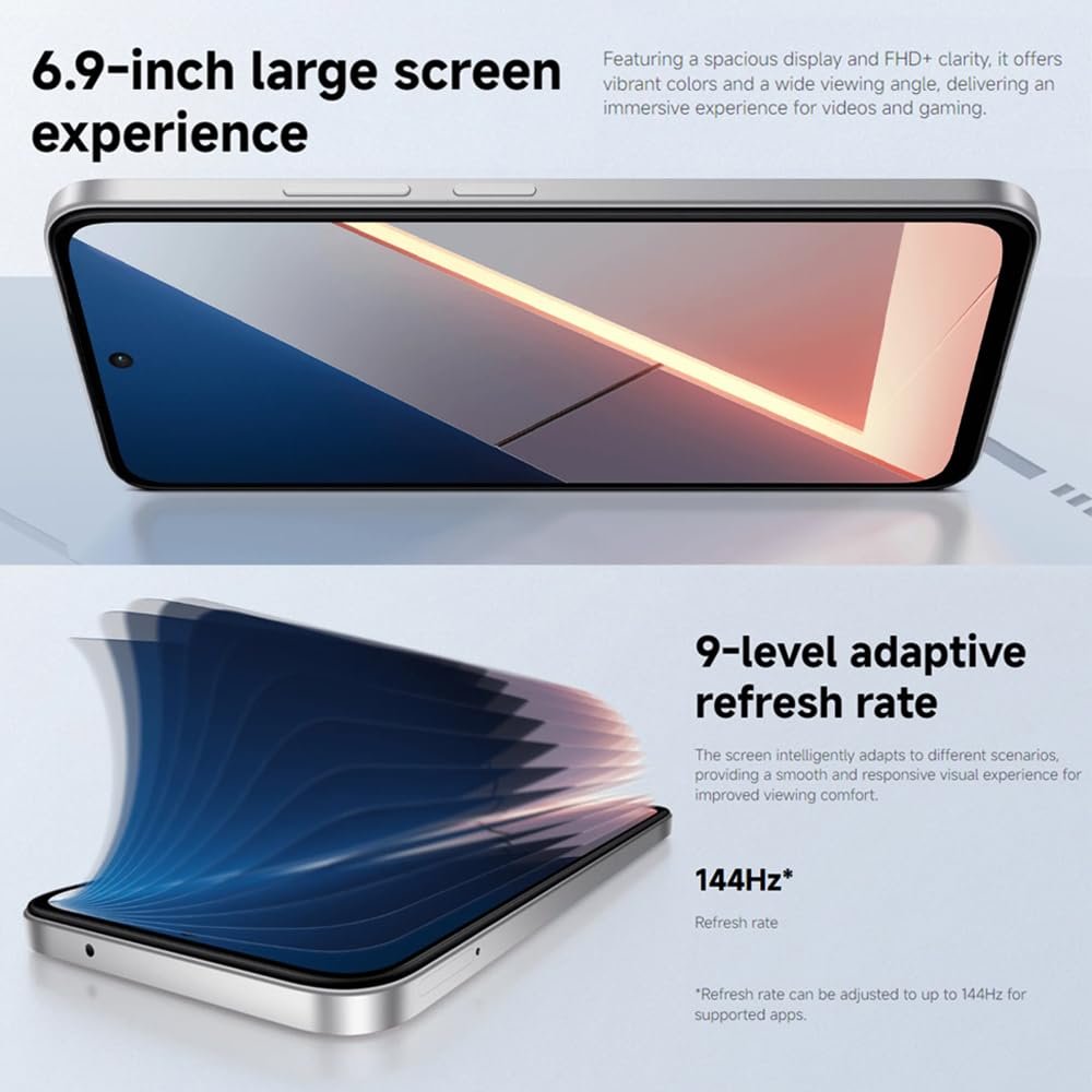 Смартфон XIAOMI Poco M7 4G 8+256GB Black аккумулятор 7000 мАч 33 Вт 6,9" дисплей двойная камера AI 50 Мп 144 Гц NFC IP64 с зарядным устройством, фото №7