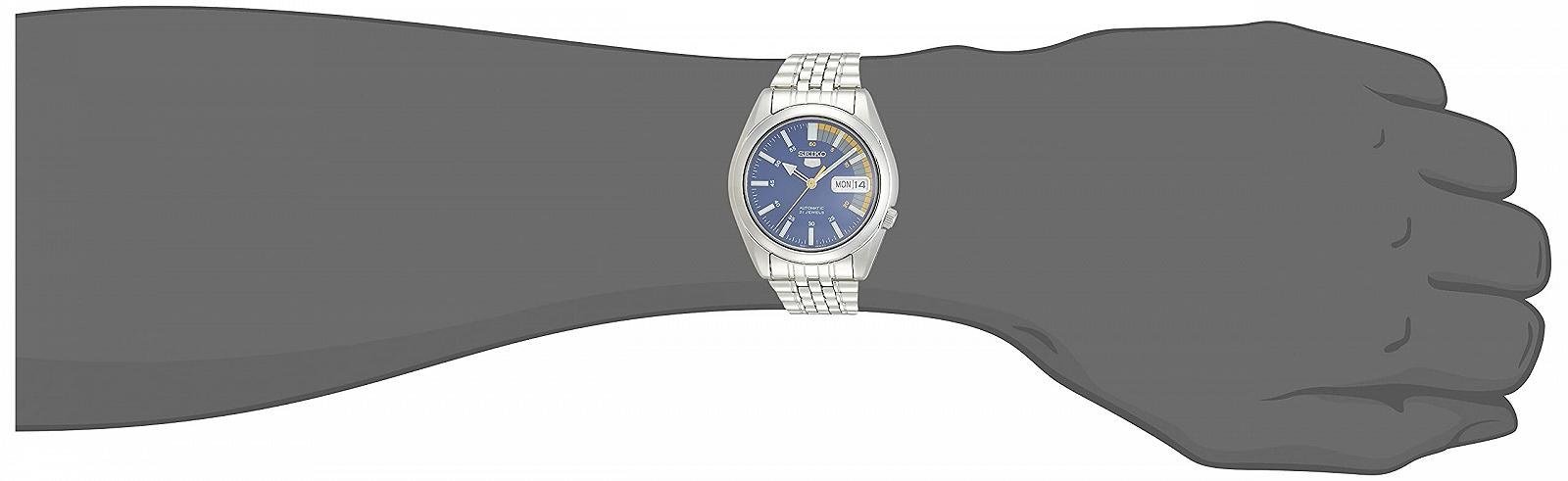 Чоловічий Аналоговий Автоматичний Годинник Seiko SNK371K1 з Браслетом з неіржавної Сталі, фото №5