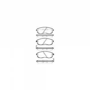 Комплект гальмівних колодок, дискове гальмо TRISCAN 8110 14013 для NISSAN передня вісь - Фото 1