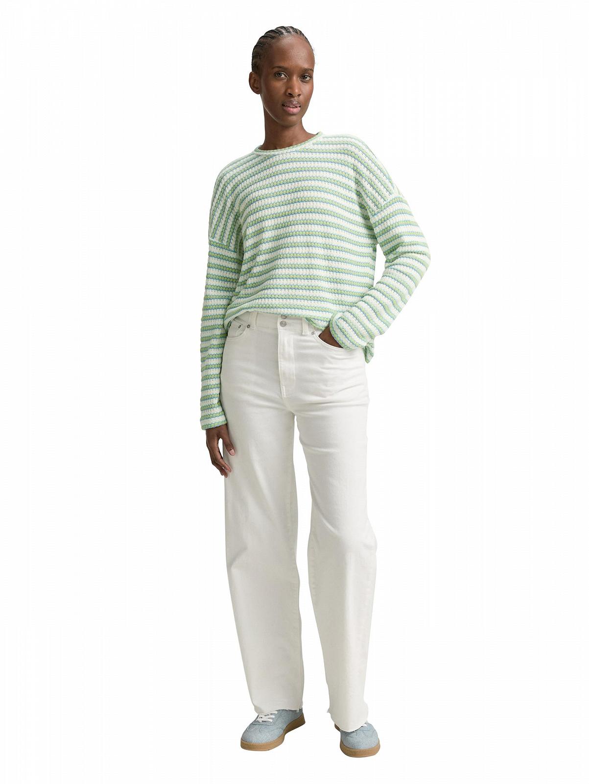 Женская полосатая толстовка TOM TAILOR Denim, фото №2