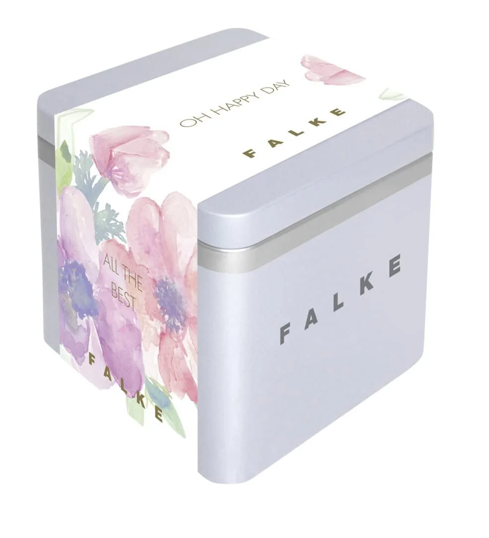 Носки FALKE Happy Box Унисекс Хлопок Дышащие Женские Носки Укрепленные С Безнажимной Резинкой Для Бизнеса и На Каждый День Мультипак в Подарочной Коробке 3 Пары, фото №7