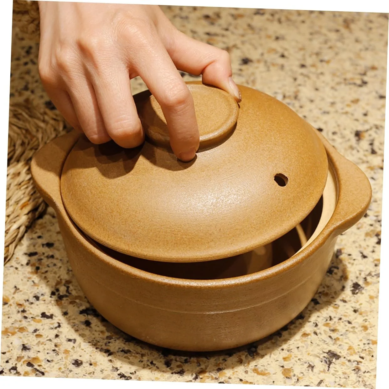 Каструля-жаровня VICASKY керамічна антипригарна термостійка компактна, фото №8