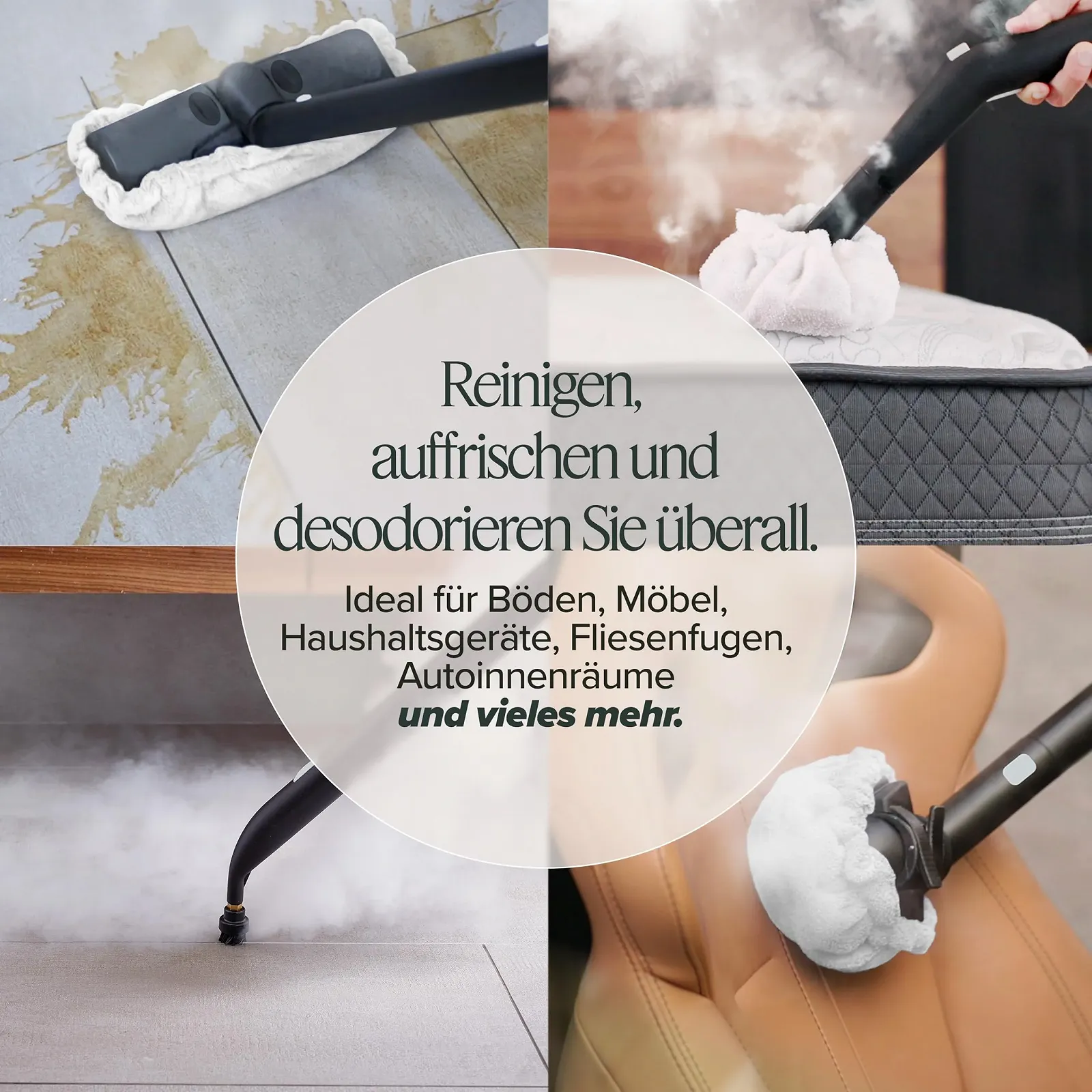 Пароочисник Dupray Neat Багатофункціональний для дому, підлоги, плитки, швів, меблів, матраців, вікон, автомобілів та іншого, фото №5