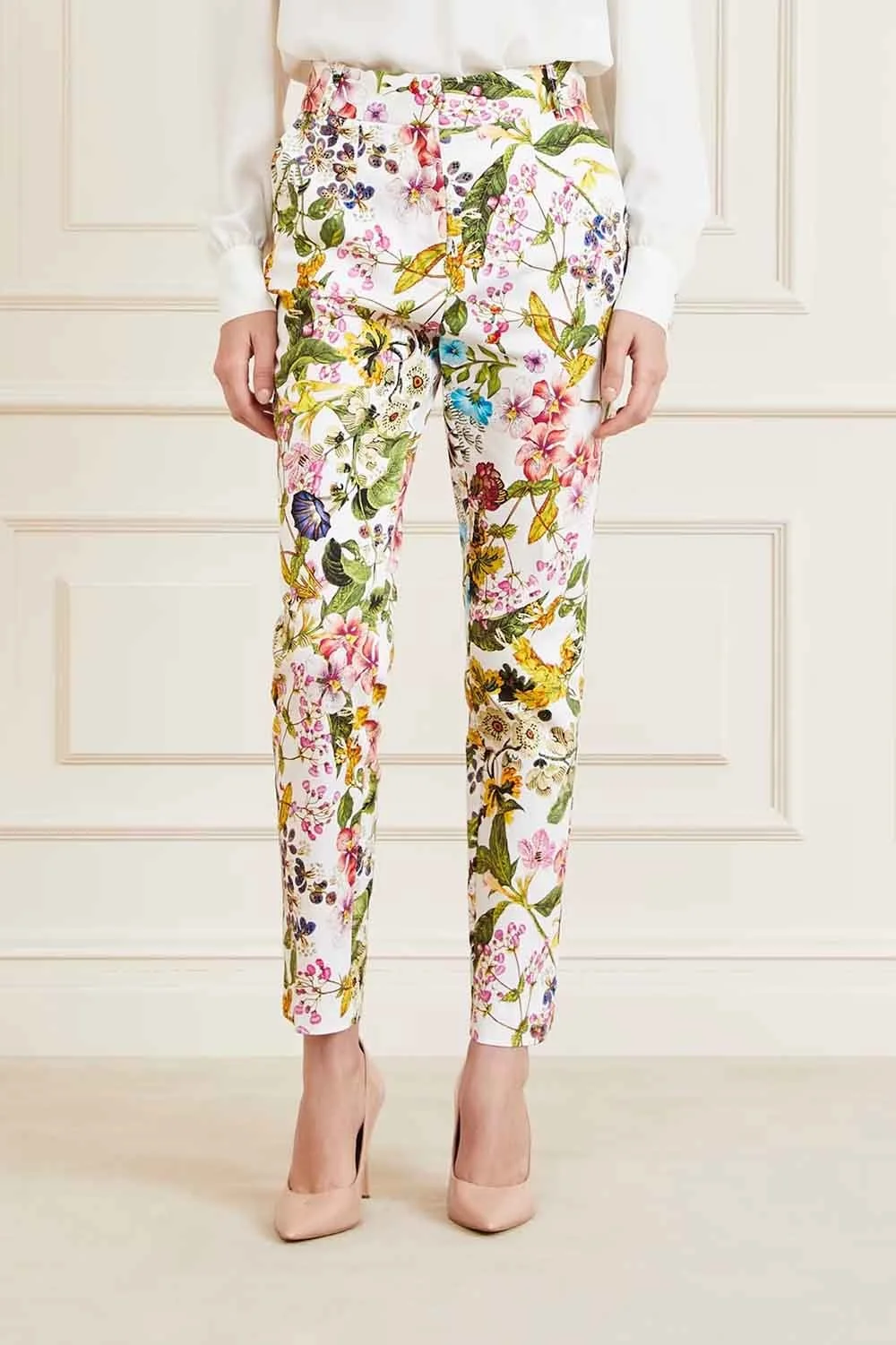 Женские брюки Marciano by Guess с цветочным принтом Разноцветные - 42, фото №3