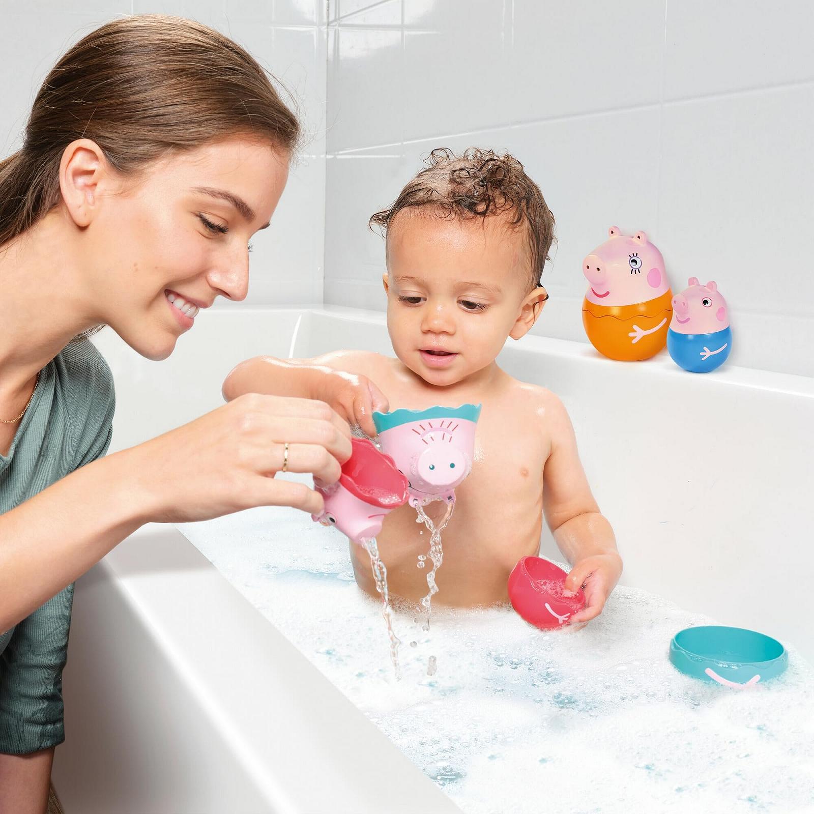 Іграшка для ванни Toomies Peppa Pig Сімейка: Тато, Мама, Пеппа, Джордж Брязкальце 18+ місяців, фото №7