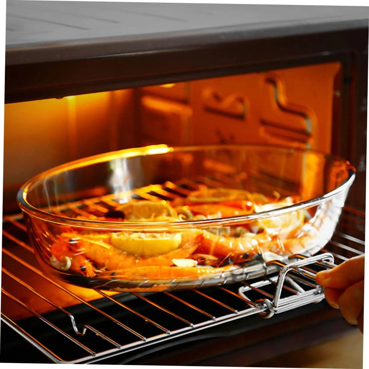 Форма для запекания NOLITOY овальная стеклянная термостойкая Прозрачная, фото №2