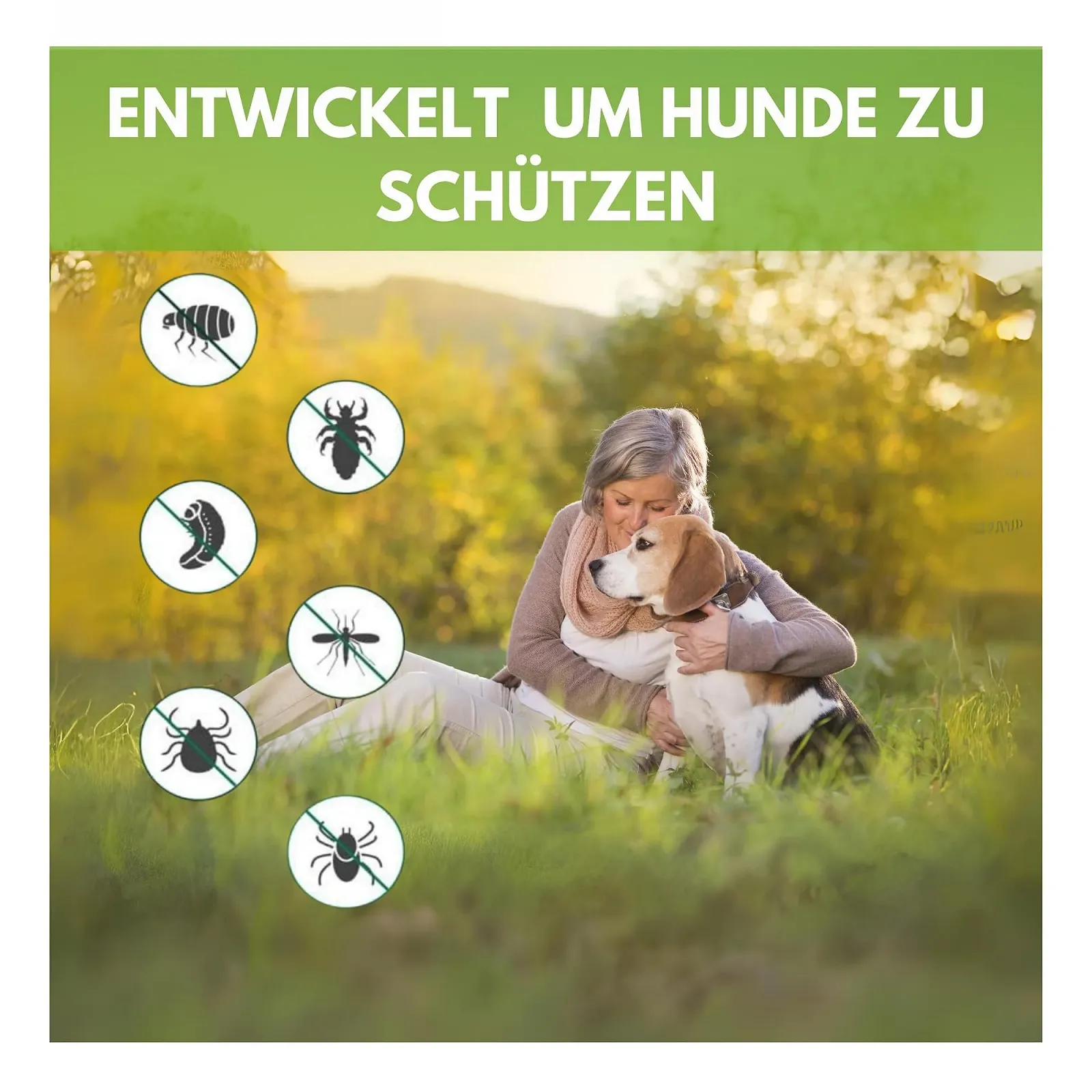 Нашийник від кліщів та бліх Pero Pets Premium 100% натуральний водонепроникний, фото №5