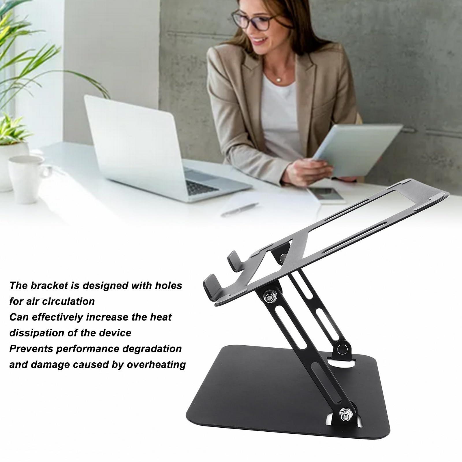 Подставка для ноутбука и планшета, складная, регулируемая по высоте, углеродистая сталь, 180 градусов, фото №4