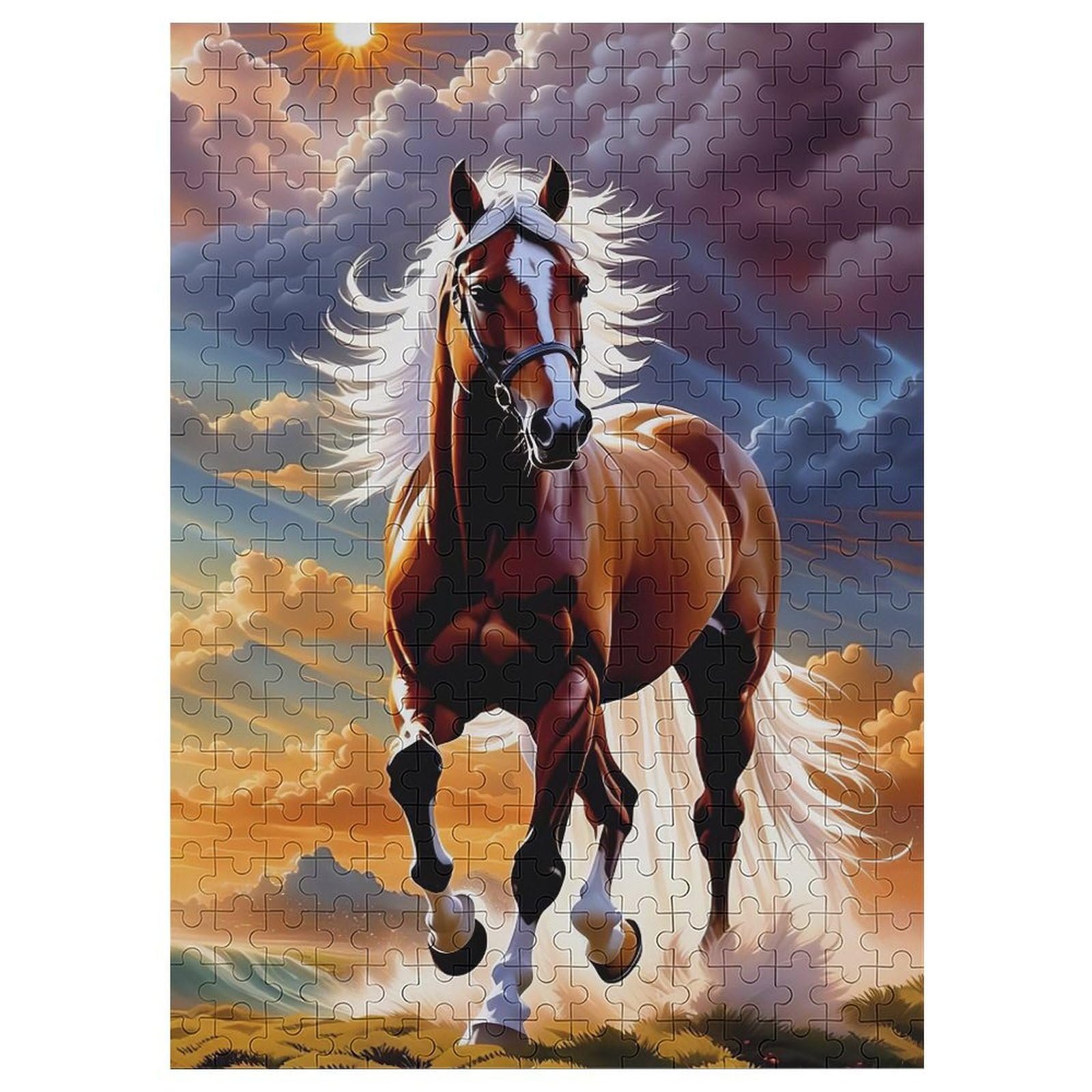 Пазлы деревянные Лошадь 300 элементов 42 x 30 см, фото №1