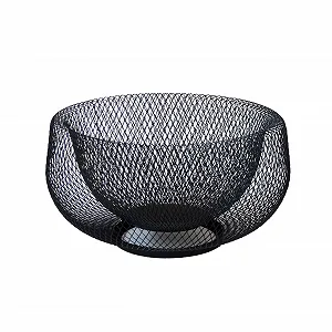 Миска Kela Elegant Stylish Marlo Фруктовая корзина I Черный I Диаметр 22,5 см I Металл - Мелкая сетка I Декоративная миска I Корзина в форме корзины цена на synthetic.ua - Фото 1 Миска Kela Elegant Stylish Marlo Фруктовая корзина I Черный I Диаметр 22,5 см I Металл - Мелкая сетка I Декоративная миска I Корзина в форме корзины synthetic.ua - Фото 1