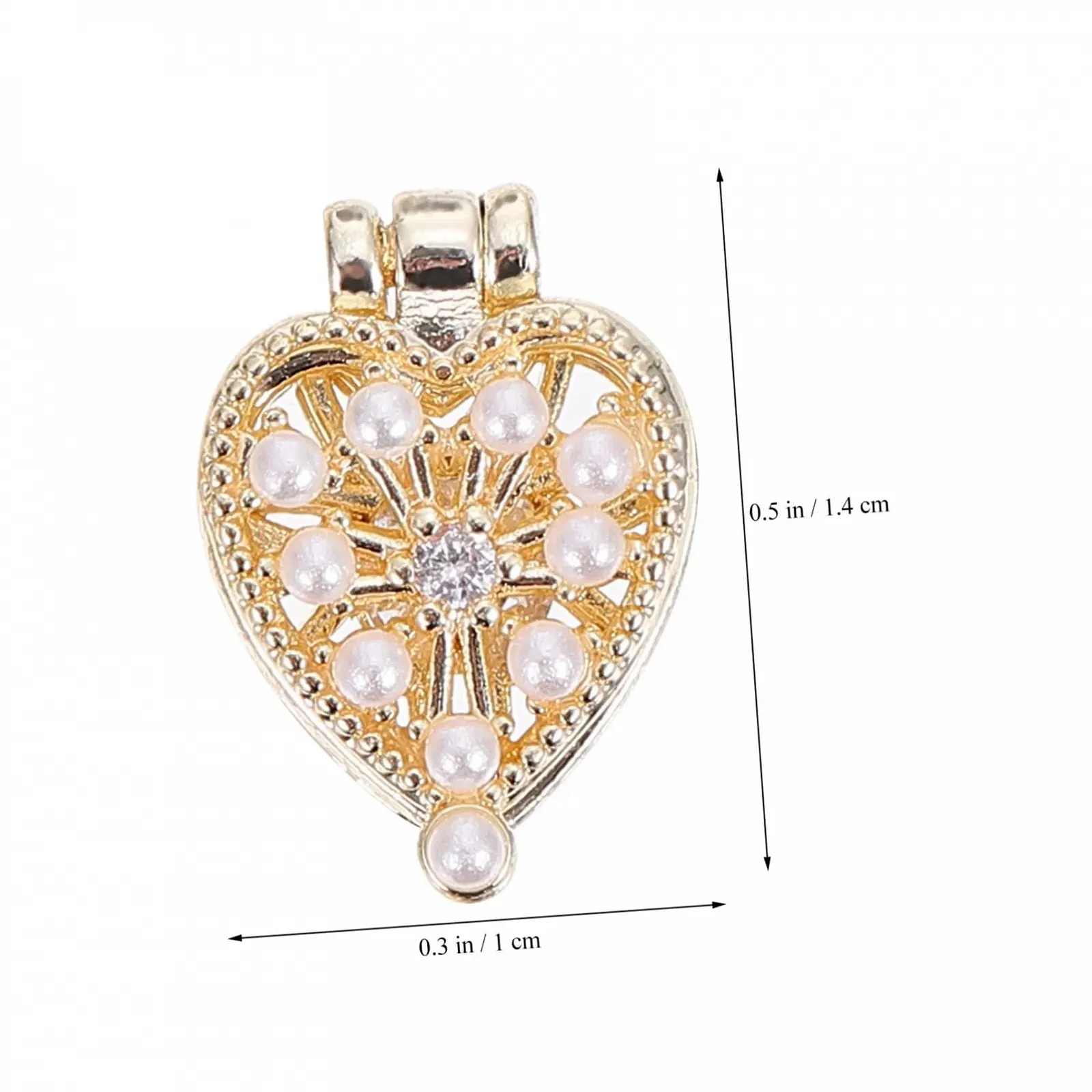 Шармы для ногтей Сердце Beavorty 12 шт. Декоративные украшения для маникюра, фото №4