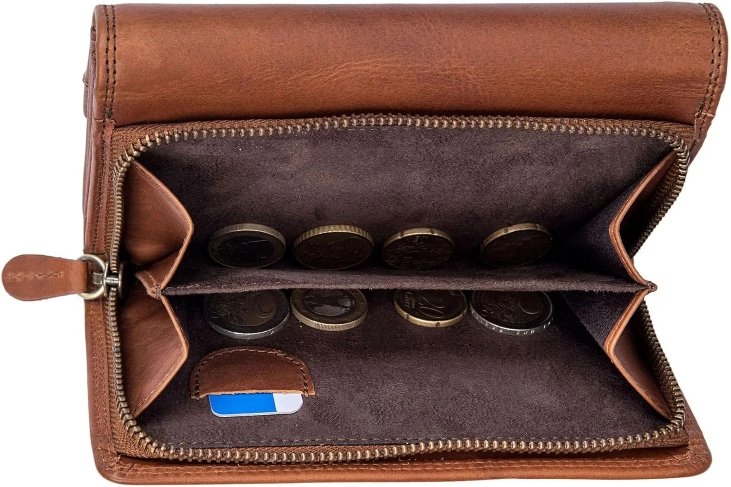 Жіночий гаманець Benthill RFID Коричневий - XXL, фото №5