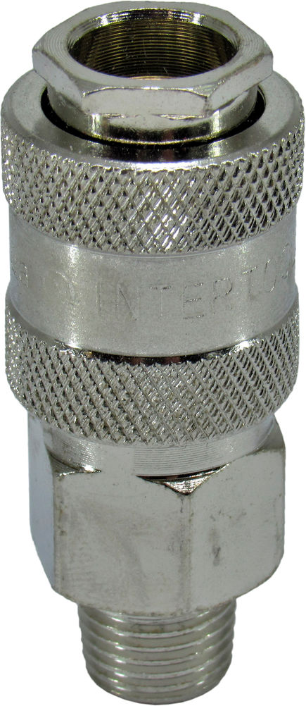 Швидкороздільне зєднання з зовн різьб 1/4мм. Intertool PT-1805, фото №1