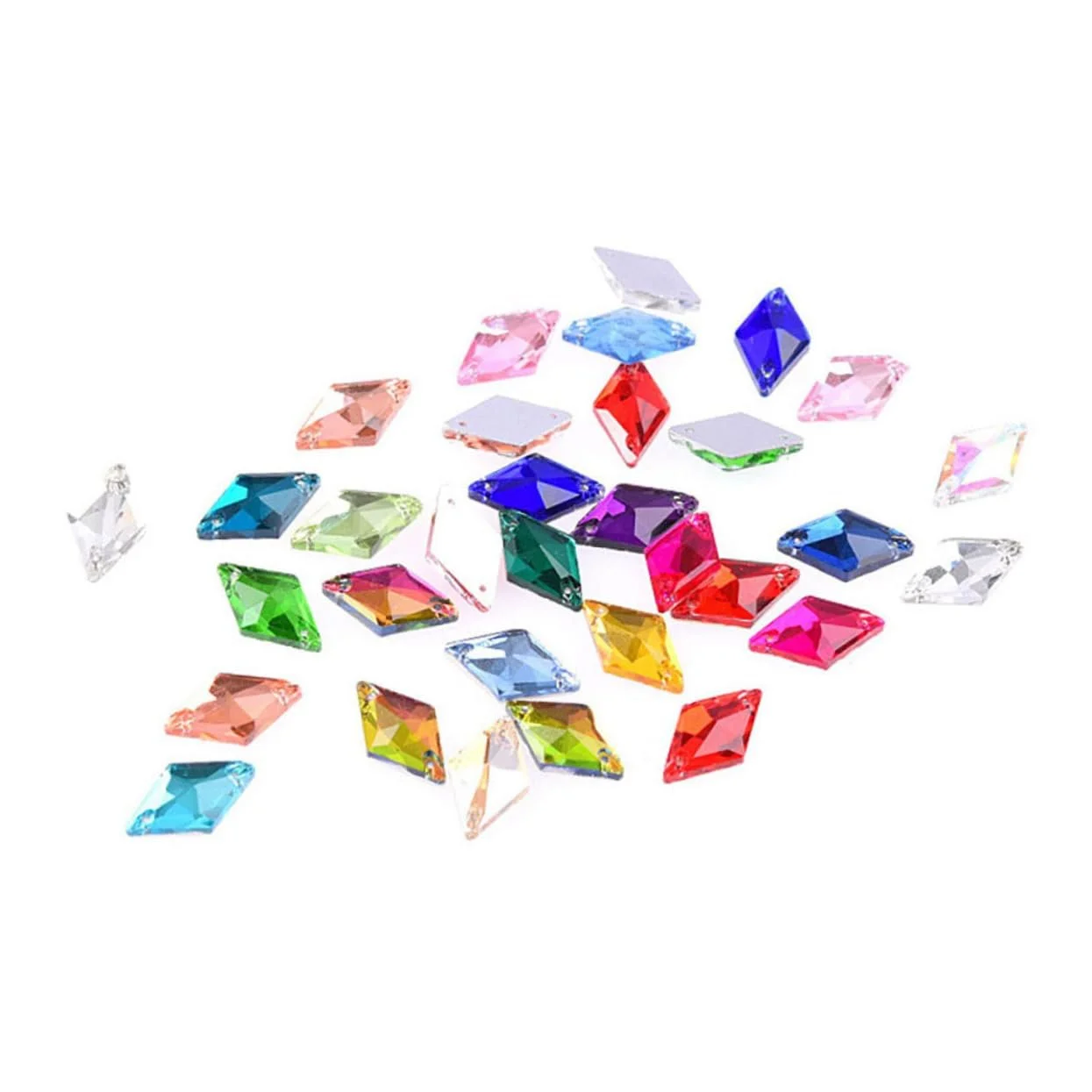 Ювелирные аксессуары FRCOLOR 28 штук Бриллиантовые хрустальные бусины Свадебные украшения Ювелирные материалы Стеклянные украшения, фото №5