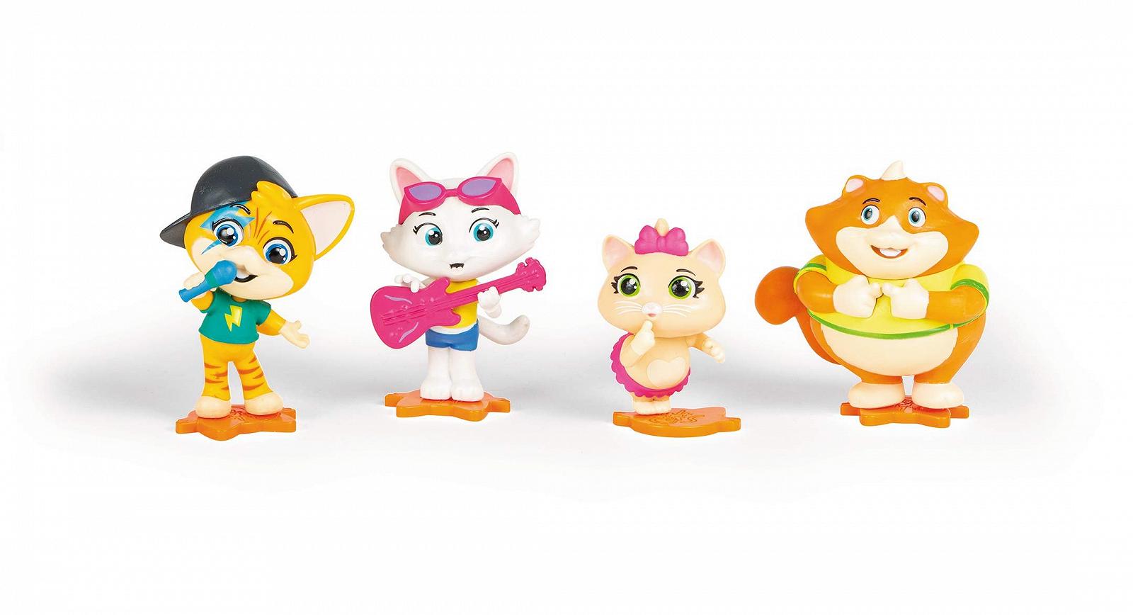 Фігурки Smoby 44 Cats Лампо, Фрикадельки, Пілу та Міледі 8 см, набір 4 шт., фото №1