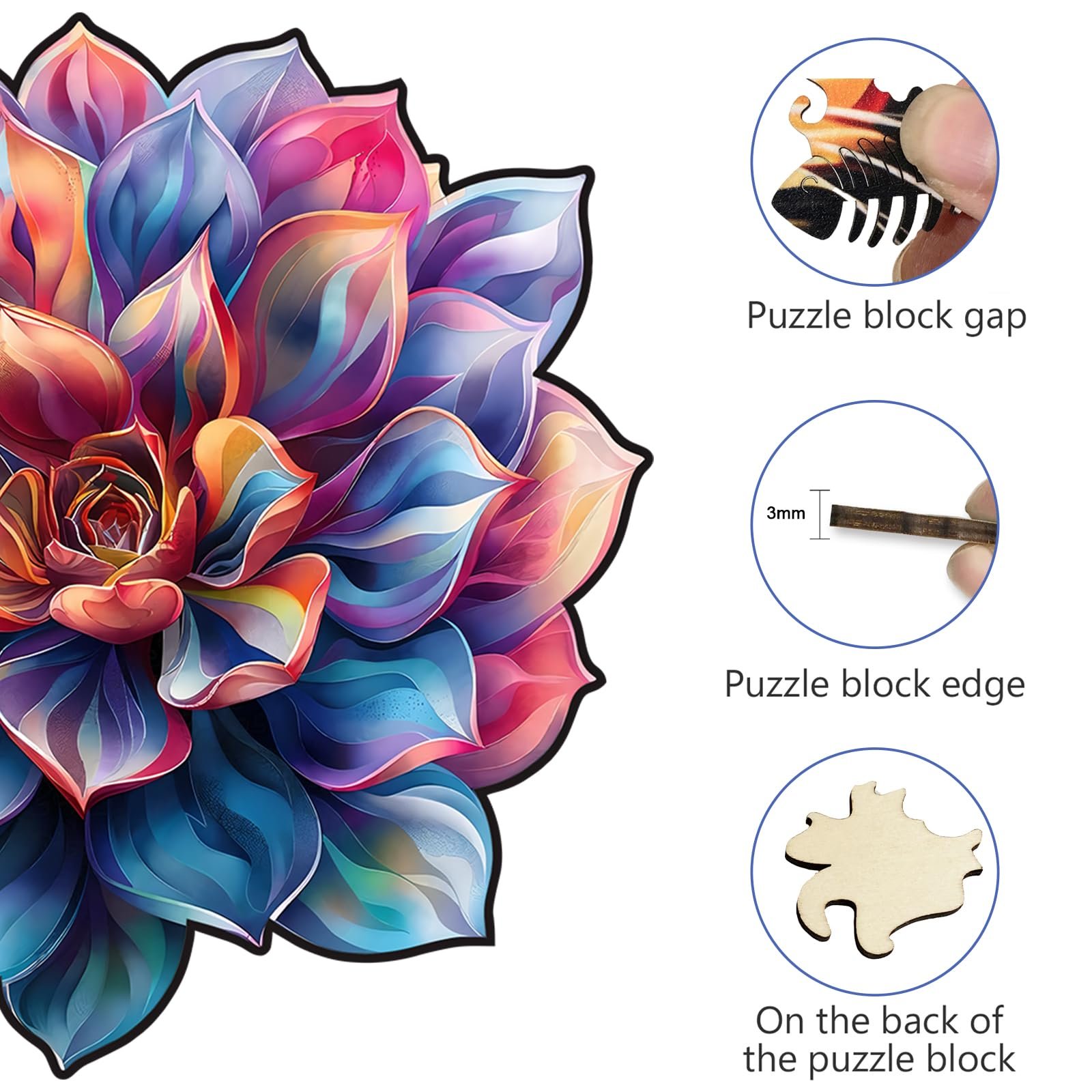 Дерев'яний пазл Juicy S Унікальний, фото №3