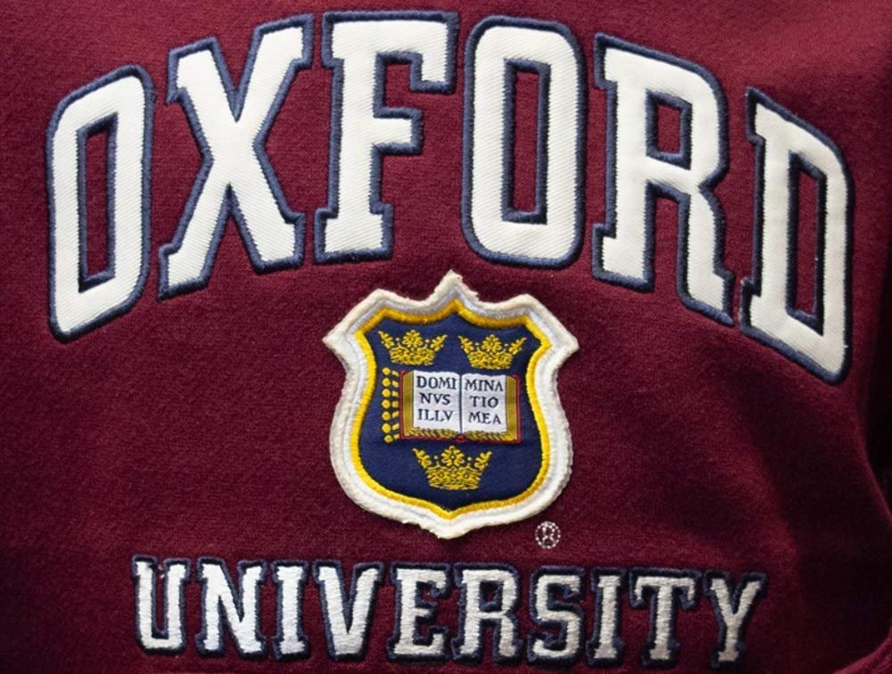 Детская толстовка с капюшоном Oxford University OU129K Бордовый, фото №2