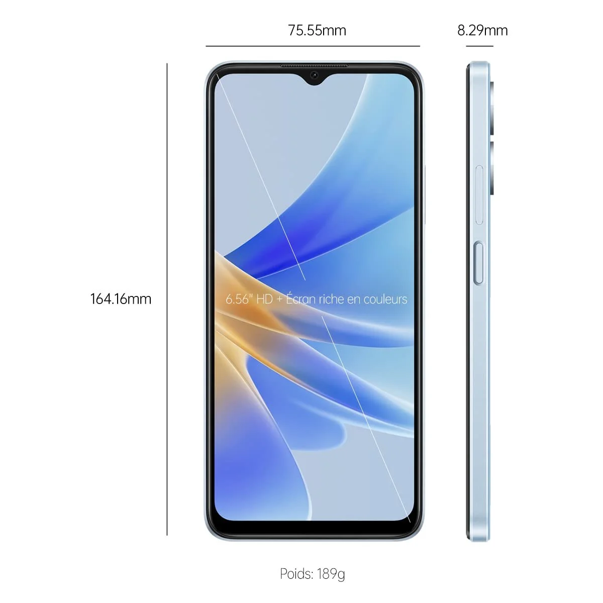 Смартфон Oppo A17 Dual 4/64GB Lake Blue, фото №3