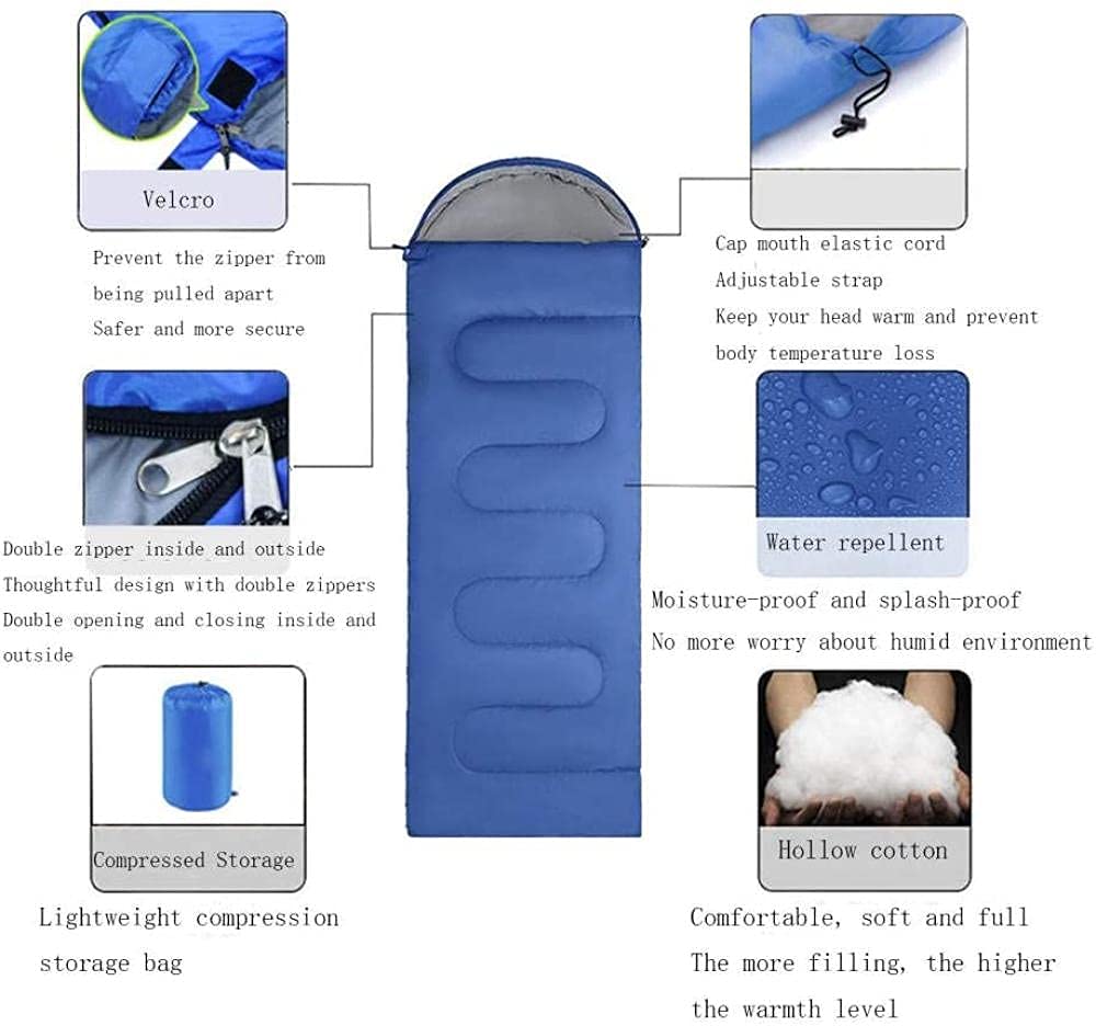 Спальний мішок MYVVKIA Tragbarer Kompressionsschlafsack з порожнистої бавовни для дорослих, фото №3