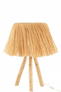 Настільна лампа J-Line Bahamas Дерево / Трава Натуральна - Фото 1