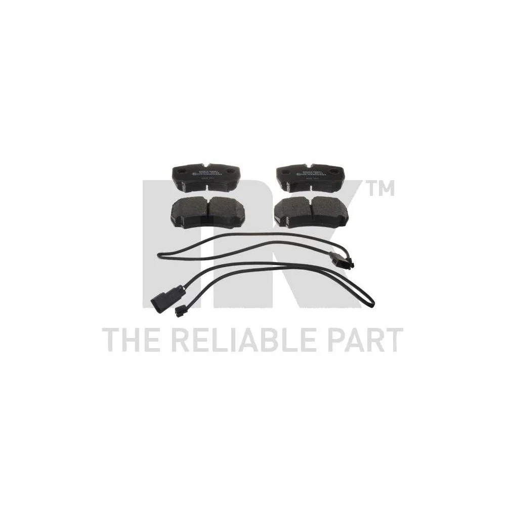 Комплект гальмівних колодок, дискове гальмо NK 222575 для FORD, задня вісь, фото №1